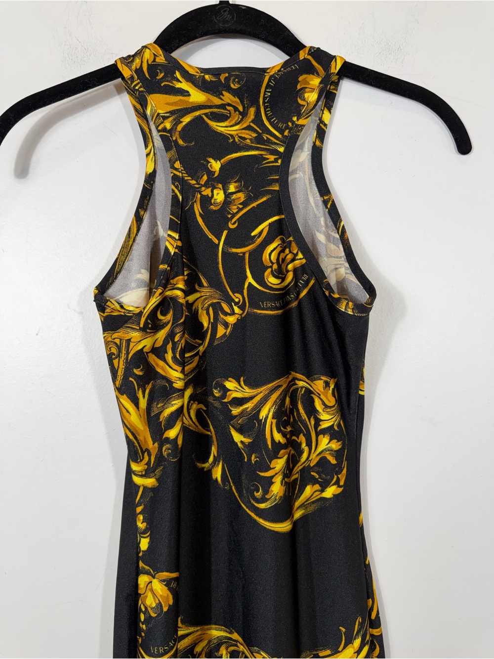 Versace Jeans Couture Baroque Print Bodycon Mini Dress Size 0 XS - Picture 5 of 14